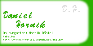 daniel hornik business card